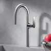 Image de Fortis Mosa extend Robinetterie de cuisine à 2 types de jets, pivotante avec douchette extractible, 0959100PC,