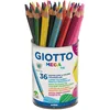 Image de GIOTTO Mega Tri - Pot 36 crayons de couleur