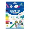 Image de Giotto Marqueur Decor Textile Assorti 12 Unités