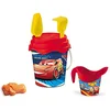 Image de Mondo Toys - BUCKET SET + WATER CAN CARS - Seau 17 cm avec cruche pour eau - Jouet de plage (6 pièces) pour enfants - 18532