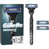 Image de Gillette Mach 3 Rasoir pour Homme 1 Manche + 3 Lames de Rechange