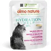 Image de Almo Nature HFC Hydration Help, Aliment Humide pour Chats - Bouillon de Saumon et Filet de Saumon - Qualité Humaine, sans Gluten, Monoprotéique, 50g, Pack de 24, 1,2 kg
