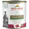 Image de Almo Nature HFC Natural - Nourriture Humide pour Chiens avec Thon et Poulet à l'origine Propres à la consommation Humaine et désormais utilisée pour la préparation des Aliments pour Chiens.