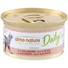 Image de Almo Nature Daily - Nourriture Humide pour Chats Adultes - Mousse - Saumon - 85 g, Pack de 24