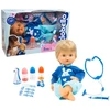 Image de CICCIOBELLO Bobo Poupée bébé interactive avec 7 accessoires pour enfants dès 2 ans - 42 cm