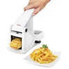 Image de METALTEX - Coupe Frites Manuel avec Ventouse - Coupe Pommes de Terre & Légumes - Frites Maison Rapides - Lames Acier Inoxydable - PATATO PLUS, Blanc