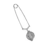 Image de Cuillère-pince à thé boule ronde en inox