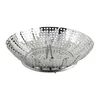 Image de Metaltex - Panier Vapeur Inox Pliable - Panier Cuisson Vapeur Légumes - 14 x 23 cm - VAPORETTE, Argenté