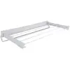 Image de Metaltex 40633514080 Rapallo Séchoir à Linge Intérieur Mural Télescopique/Porte-Serviettes 3.5 m, Blanc