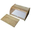 Image de METALTEX HEVEA - Boîte à Pain avec Planche à découper - Bois Naturel - Rangement Pain Cuisine