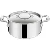 Image de LAGOSTINA ACCADEMIA LAGOFUSION Faitout inox 26cm (6,6 L) + couvercle Tous feux dont induction Poignée rivetée robuste Italie Garantie 25 ans 011116031226