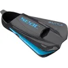 Image de Seac Shuttle Palmes de natation courtes 100 % silicone pour entraînement cardio et de force Unisexe Adulte, Noir/Bleu Sport, 36/37