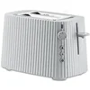 Image de Alessi Plissé MDL08 W - Grille-Pain Design, Six Niveaux de Dorure, en Résine Thermoplastique, Fiche Européenne 850 W, Blanc