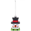 Image de Alessi Snow Cube GJ02 3 - Décoration de Noël de Design Vintage, Représentant un Bonhomme de Neige, en Verre Soufflé Décoré à la Main, Multicolore