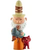 Image de Alessi Eolo AGJ01 10 - Figurine Design pour Crèche Aeolus, en Porcelaine et Décorée à la Main, Multicolore