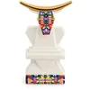 Image de Alessi Vache ESA05 4 - Figurine de Boeuf en Porcelaine pour Crèche de Noël avec Décalcomanies Appliquées à la Main et Détails en Or 24 Carats, Multicolore