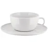 Image de Alessi Itsumo NF07/87S - Set de une Tasse à Café Filtré Design, avec Soucoupe, Usage Quotidien, Esthétique Minimale, en Porcelaine Blanche, Diamètre 15 cm