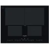 Image de Whirlpool SMO 654 OF/BT/IXL Noir Intégré Plaque avec zone à induction - Plaques (Noir, Intégré, Plaque avec zone à induction, Verre-céramique, 1250 W, Rectangulaire)