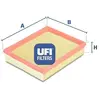 Image de UFI Filters Filtre à air pour PEUGEOT: 206 & CITROËN: Xsara, Xsara Picasso (Ref: 30.117.00)