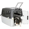 Image de Stefanplast - Chien Box de Transport Gulliver Mega - Noir/Gris - taille 5 (81X61X60cm) , Hauteur x longueur x largeur : 60 cm x 61 cm x 81 cm