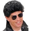 Image de W WIDMANN MILANO Party Fashion - Perruque Greaser, cheveux synthétiques, coiffures courtes, perruque cheveux courts hommes, années 60, rockabilly, rock'n'roll