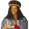 Image de W WIDMANN MILANO Party Fashion - Bonnet rasta style jamaïcain, accessoire coloré pour carnaval, festival et fête