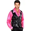 Image de W WIDMANN MILANO Party Fashion - Gilet à paillettes pour hommes, tenue à paillettes pour carnaval, costume pour fêtes et spectacles