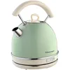 Image de Ariete Bouilloire Vintage 2877, Bouilloire Électrique avec Niveau D'Eau Visible, Base Sans Fil 360°, Arrêt Automatique, Poignée Ergonomique, Capacité 1,7 L, Acier Inoxydable, 2000W, Vert