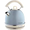 Image de Ariete Bouilloire Vintage 2877, Bouilloire Électrique avec Niveau D'Eau Visible, Base Sans Fil 360°, Arrêt Automatique, Poignée Ergonomique, Capacité 1.7 L, Acier Inoxydable, 2000W, Bleu Clair