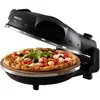 Image de Ariete Pizza Four 917, Pizza 4 Minute, 5 Niveaux de Cuisson, Plaque Réfractaire pour Le Réchauffage, Lames en Bois Incluses, Température Maximale de 400°C, 1200W, Noir