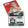 Image de Proraso Coffret Cadeau Vintage Gino, Kit de Rasage 3 Pièces | Eucalyptus & Menthol, Crème Pré-Rasage, Crème à Raser, Baume Après-Rasage, Boîte Métal Vintage, Sans Parabène