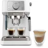 Image de De'Longhi Machine à café manuelle Stilosa EC260.W, pression 15 bars, système cappuccino, arrêt automatique, compatible avec les tampons ESE, 2 récipients étagés, capacité 1 L, blanc