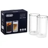 Image de De'Longhi Cold Brew DLSC325 Lot de 2 verres isothermes à double paroi Passe au lave-vaisselle Capacité 300 ml Idéal pour les boissons froides et chaudes au café