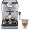 Image de De'Longhi Linea Classic EM450.M Machine à café manuelle avec tige vapeur, machine à expresso avec pompe barista, buse pour cappuccino, filtre double paroi, 15 bar, tasse jusqu'à 13 cm, acier