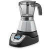 Image de De'Longhi EMKP42.B Alicia PLUS - Cafetière Électrique Moka, 450 W, 2-4 Tasses, Plastique, Noir/Argent