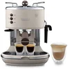 Image de De'Longhi Icona Vintage - Machine à Espresso avec Mousseur à Lait Manuel | Machine à Expresso et Cappuccino, Café Moulu ou Dosettes ESE, Commandes à Boutons, 1100W, Beige, ECOV311.BG