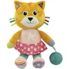 Image de Clementoni - 17762 - Peluche Chat - Katy The Kitty - Peluches Bébé, Cadeau Naissance, Jouet D'Éveil Éducatif, Bébé Jouet 0 Mois, Jeu Premier Âge, 100% Lavable en Machine