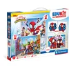 Image de Clementoni Jouet Éducatif 4 in 1 Spidey and His Amazing Friends (Enfants Puzzle 30 Pieces and 48 Pieces, 6 Cubes, 1 Memo), pour Enfants 3-5 Ans, Fabriqué en Italie, 18295