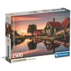 Image de Clementoni - Puzzle pour Adultes 1500 Pièces, HQC Zaanse Schans Compact Box, Fabriqué en Italie, 31734