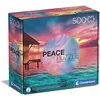 Image de Clementoni | Peace Puzzle   Living The Present pour Adultes 14 Ans+ | 500 Pièces | Ambiance Zen avec Coucher de Soleil | Playlist Spotify Relaxante | Carton Recyclé Certifié FSC | Ideé Cadeau