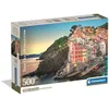 Image de Clementoni - Puzzle pour Adultes 500 Pièces, HQC Riomaggiore Coast - Compact Box, Boxact Bo Fabriqué en Italie, 35576