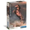 Image de Clementoni - Puzzle pour Adultes 500 Pièces, HQC Wild Red Stallion Compact Box, Fabriqué en Italie, 35595