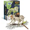 Image de Clementoni | Archéo Ludic Tricératops pour Enfants 7 Ans+ | Kit Paléontologie Bloc de Fouille Fossiles à Assembler | Squelette Phosphorescent | Marteau Burin Carte | Activité Éducative Scientifique