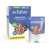 Image de Schesir, Thon avec alicette en gelée, Nourriture Humide complète pour Chats, en Sachet, avec des vitamines supplémentaires, 100% Naturel, 6 x 85 g