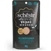 Image de Schesir After Dark, Goût de Poulet aux oeufs de caille Velvet Mousse, Nourriture Humide complète pour Chats Adultes (12 enveloppes de 80 g)