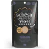 Image de Schesir After Dark, Goût de Poulet avec Canard en Souris, Nourriture Humide complète pour Chats Adultes (sachets 12 de 80 g)