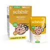 Image de Schesir, Thon avec Poulet en gelée, Nourriture Humide complète pour Chats, en Sachet, 100% ingrédients naturels, sans cruauté, 6 x 85 g
