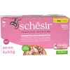 Image de Schesir, Thon avec Jambon en Gélatine, Aliment Humide Complet pour Chats, avec Vitamines Ajoutées, 100% Naturel, 6 boîtes de 50g
