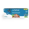Image de Schesir, Thon avec Poisson Bleu en gelée, Nourriture Humide complète pour Chats, en Conserve, avec des vitamines supplémentaires, 100% Naturel, 6 x 85 g