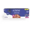 Image de Schesir, Thon avec boeuf en Bouillon, Nourriture Humide complète pour Chats, en Conserve, avec des vitamines supplémentaires, 100% Naturel, 6 x 85 g